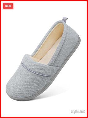 Women's Comfy Loafer Slippers Memory Foam Non-slip Indoor House Shoes